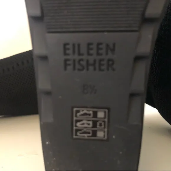 Brand New without Box. Eileen Fisher Black Knit Kasana Tall Wedge Boot. Size 8.5