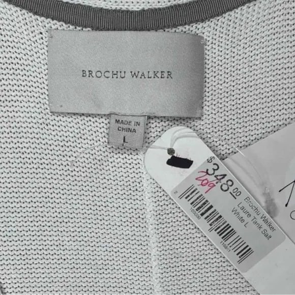 BROCHU WALKER Ivory Sleeveless Wrap Sweater