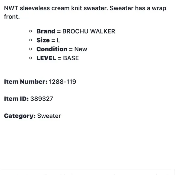BROCHU WALKER Ivory Sleeveless Wrap Sweater