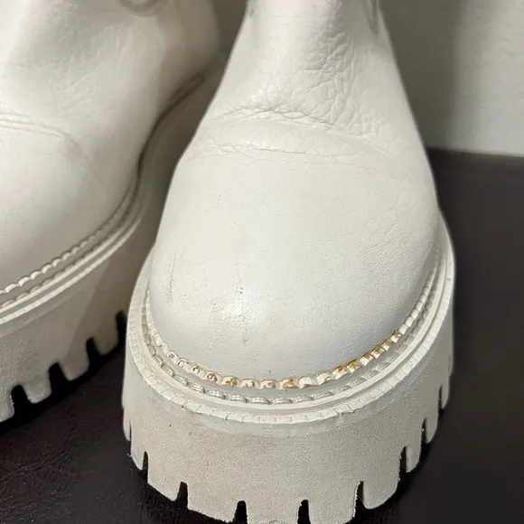 BRONX | Groovy Stretch Winter White Chelsea Boots