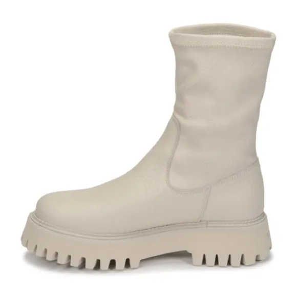 BRONX | Groovy Stretch Winter White Chelsea Boots