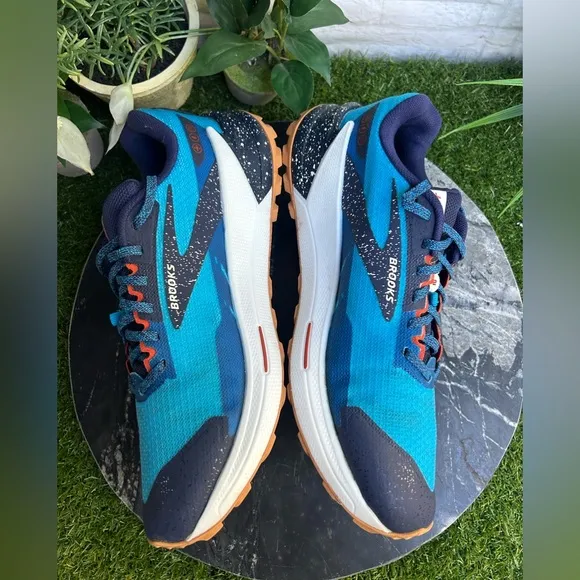 Brooks Catamount 2 Men's Trail Running Shoes Colour: 490 PEACOAT/ATOMIC BLUE 13