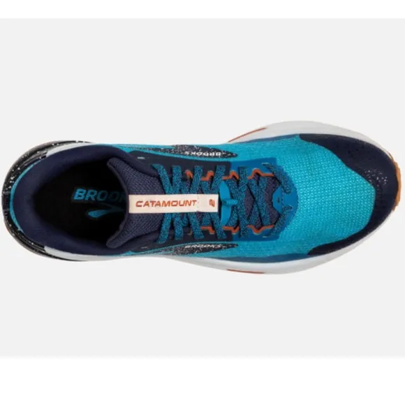 Brooks Catamount 2 Men's Trail Running Shoes Colour: 490 PEACOAT/ATOMIC BLUE 13