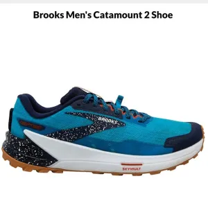 Brooks Catamount 2 Men's Trail Running Shoes Colour: 490 PEACOAT/ATOMIC BLUE 13