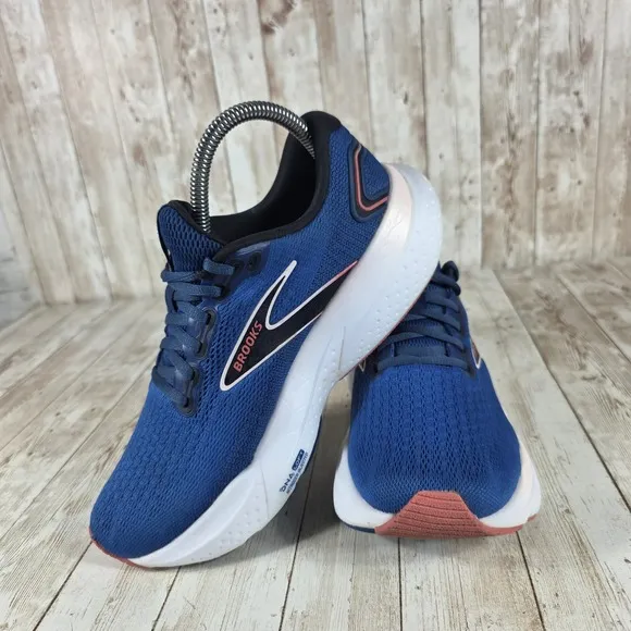 Brooks Glycerin 21 Running Shoes Cushioned Athletic Sneakers Blue Womens 7.5
