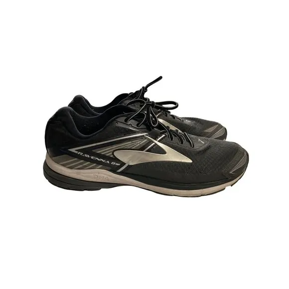 Brooks Ravenna 8 Mens Size 14 Black  Gray Lightweight Running sneakers Shoes