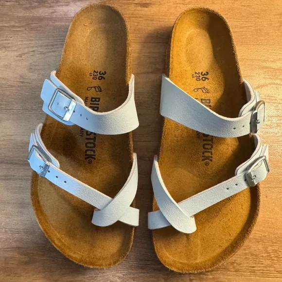 Brushed Sky Mayari Birkenstock Sandals