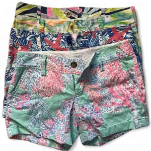 Bundle of four Lilly Pulitzer shorts. Size 00. All are “The Callahan Shorts.