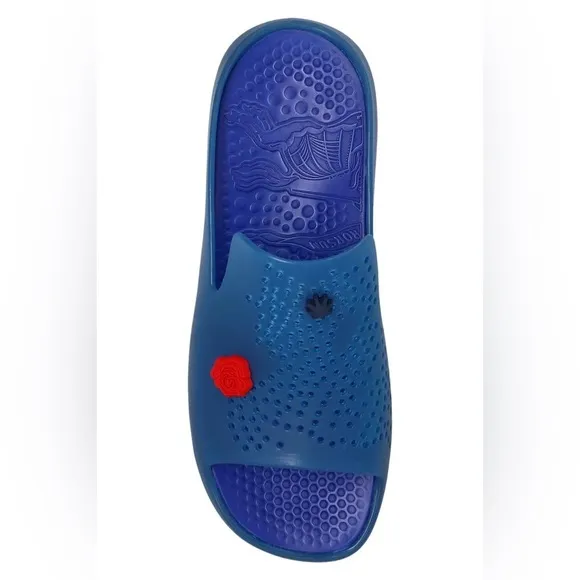 BURBERRY Men's Stingray Rubber Slide Sandals