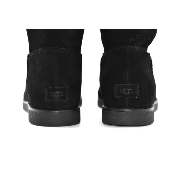 C5 NEW UGG Josefene Black Suede Short Boots 1130527 Size US 10