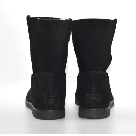 C5 NEW UGG Josefene Black Suede Short Boots 1130527 Size US 10