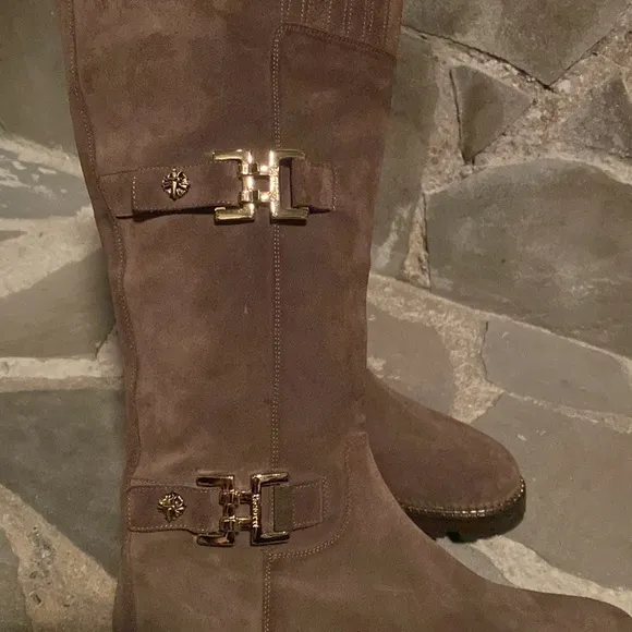 Cesare Paciotti | Tall Boots | Size : 40 | Suede Taupe | 690520