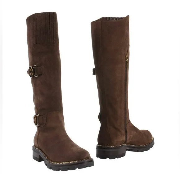 Cesare Paciotti | Tall Boots | Size : 40 | Suede Taupe | 690520