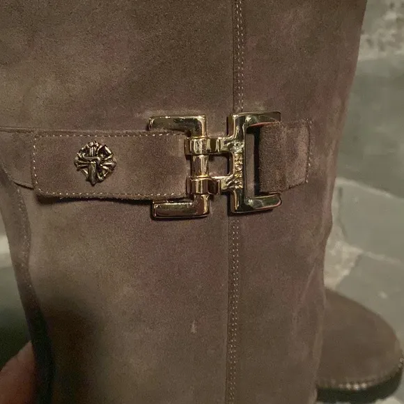 Cesare Paciotti | Tall Boots | Size : 40 | Suede Taupe | 690520