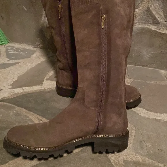 Cesare Paciotti | Tall Boots | Size : 40 | Suede Taupe | 690520