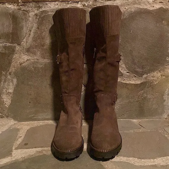 Cesare Paciotti | Tall Boots | Size : 40 | Suede Taupe | 690520