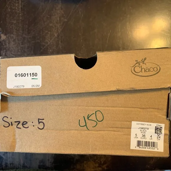 CHACO 5 ODYSSEY black water shoes