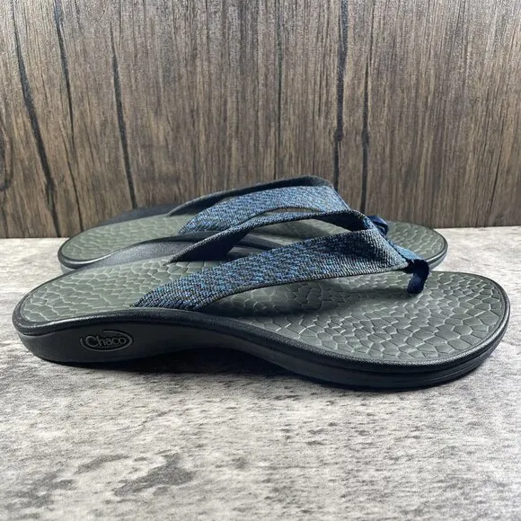 CHACO  FLIP ECOTREAD TRAIL BLUE FLIP FLOPS THONG SANDALS MEN'S 8