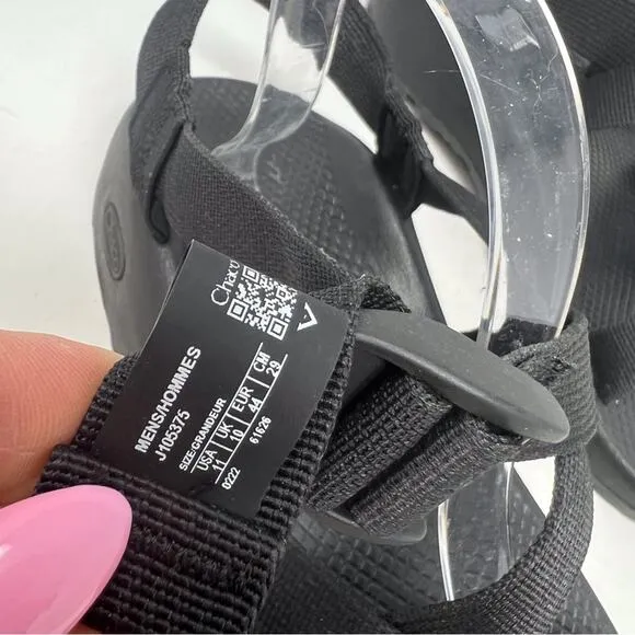 Chaco Men’s Z/1 Adjustable Strap Classic Sandal Black Gorpcore Size 11 Summer