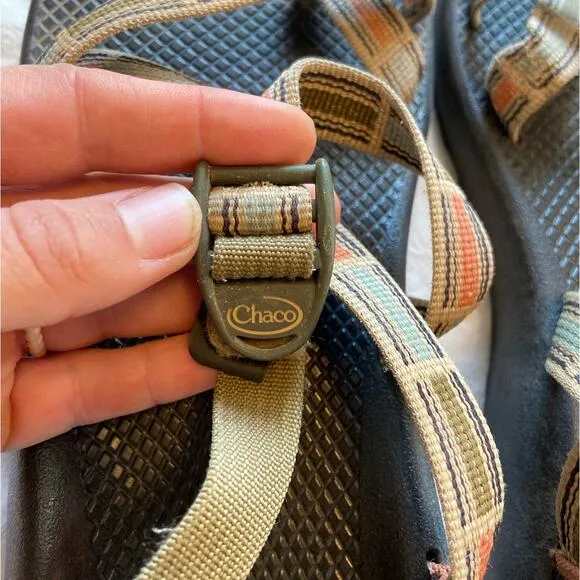CHACO Men's Z2 Classic Adjustable Strap Sandals Check‎ Taos Taupe Size 12