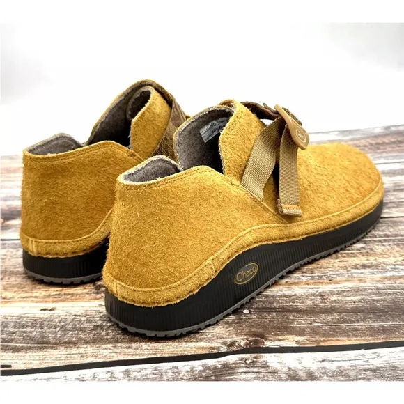 Chaco Paonia Clog Shoes Suede Leather Caramel Brown Men's Size 13 NEW no box