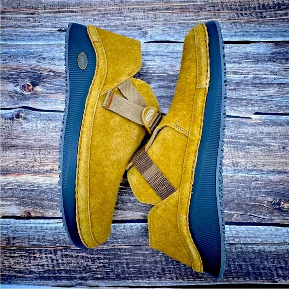 Chaco Paonia Clog Shoes Suede Leather Caramel Brown Men's Size 13 NEW no box