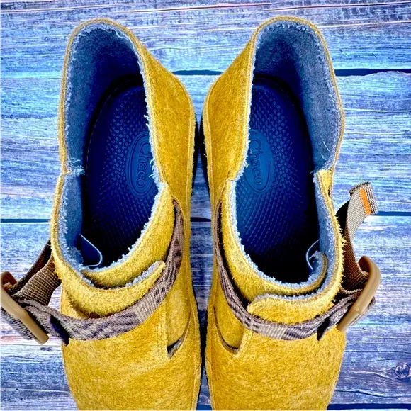 Chaco Paonia Clog Shoes Suede Leather Caramel Brown Men's Size 13 NEW no box
