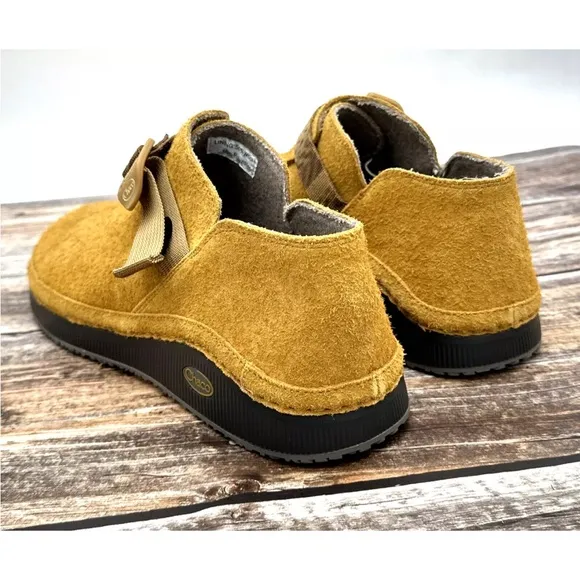 Chaco Paonia Clog Shoes Suede Leather Caramel Brown Men's Size 13 NEW no box