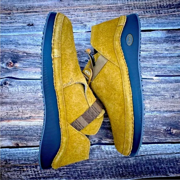 Chaco Paonia Clog Shoes Suede Leather Caramel Brown Men's Size 13 NEW no box