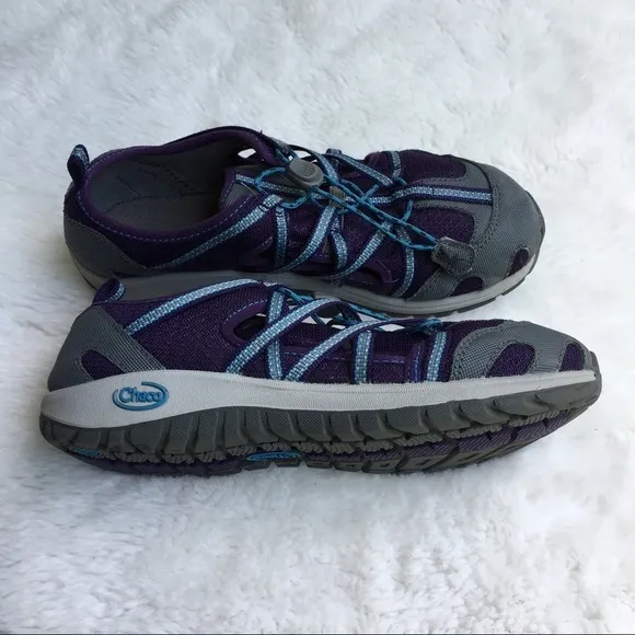 Chaco Purple Gray Water shoes size 4