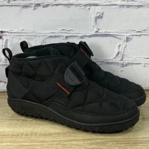 Chaco Ramble Puff Black Ankle Boots Men's Size 8.5 Slip On Water Resistant Snow