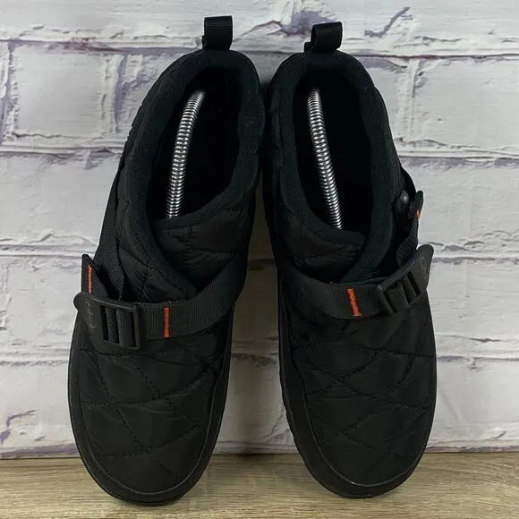 Chaco Ramble Puff Black Ankle Boots Men's Size 8.5 Slip On Water Resistant Snow