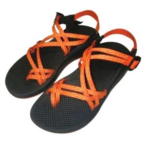 CHACO ZX/2 Classic Rainbow Orange/Yellow Strappy Buckle Vibram Sandals Women's 9