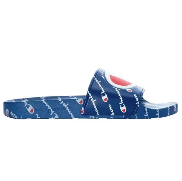Champion IPO Repeat Slides Blue Sandals Flip Flops