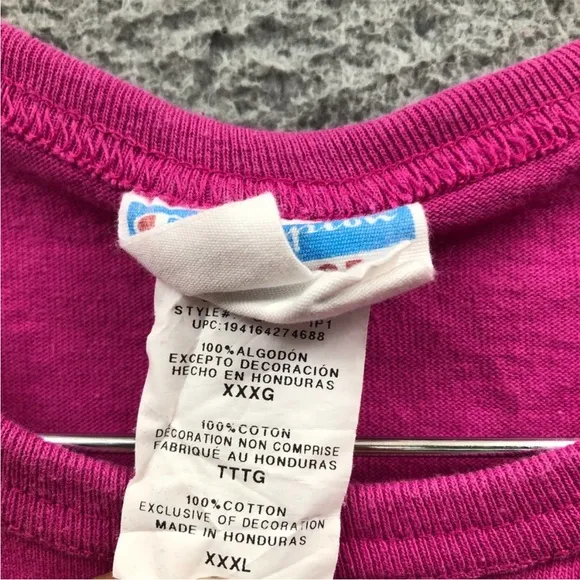 Champion T-Shirt Men's XXXL Short Sleeve Crew Neck Embroidered Logo Pink