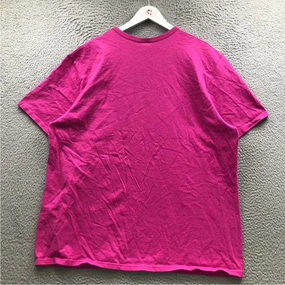 Champion T-Shirt Men's XXXL Short Sleeve Crew Neck Embroidered Logo Pink