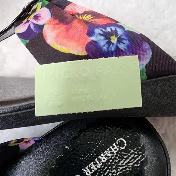 CHARTER CLUB Benjii Fabric Cushioned Sandals Flip Flops Size 8M
