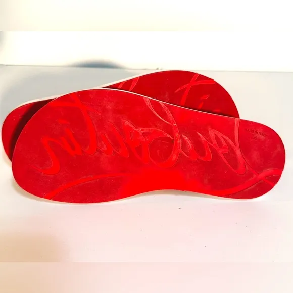 Christian Louboutin Loubi Spikes Donna Flip Flops Jelly Sandals