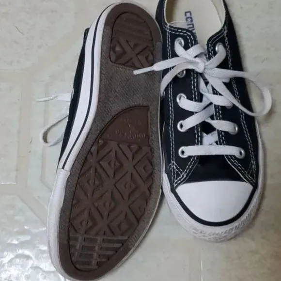 Chuck Taylor #converse All Star Black Converse shoes sneakers 1.5