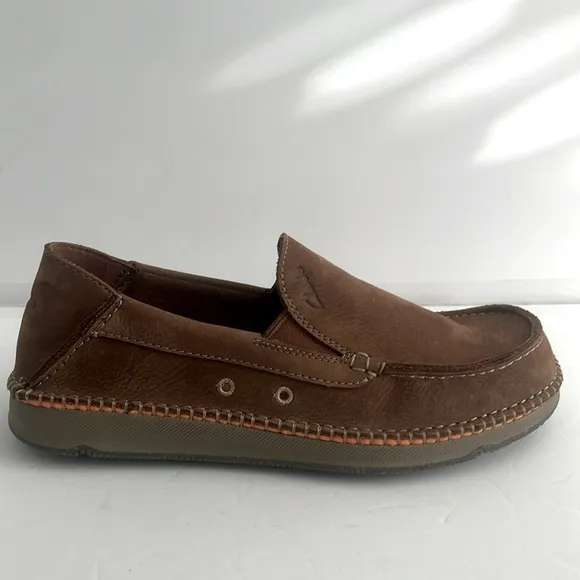 CLARKS $135 Men’s Gorsky Free Cola Brown Suede Moccasin Shoes Size 8 NIB