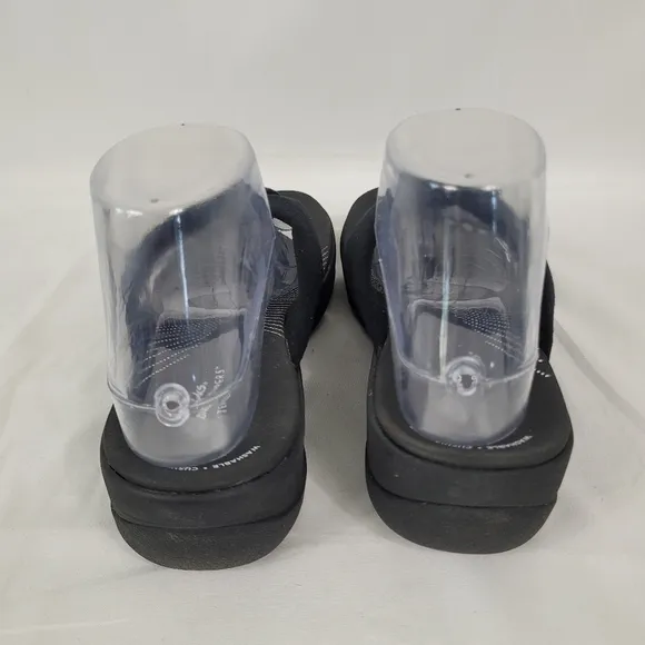 Clarks Cloudsteppers Arla Glison Flip Flop Sandals Size 10M Black New In Box