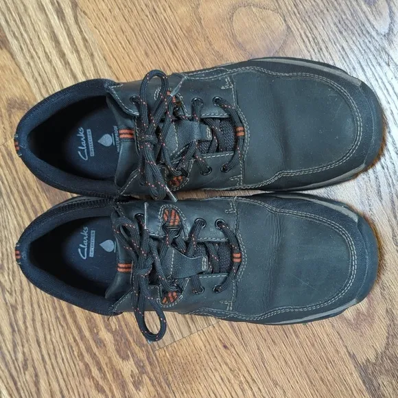 Clarks Collection Walbeck Edge Waterproof Shoes Lace Up Size 10M