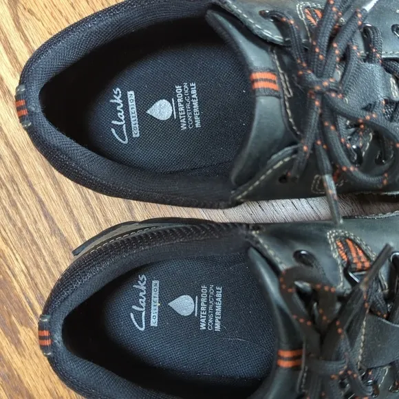 Clarks Collection Walbeck Edge Waterproof Shoes Lace Up Size 10M