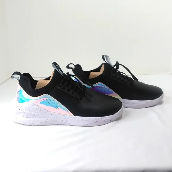 Clove Shoes Limited Edition Black Holographic Healthcare Workers Comfort Shoes