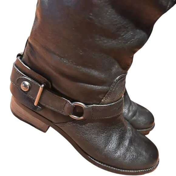 Coach Black Leather Natalie Women's Tall Boots size 9.5 Soft Leather