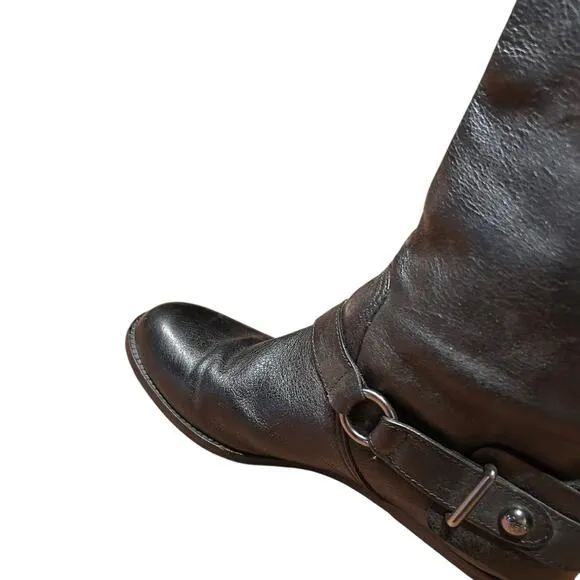 Coach Black Leather Natalie Women's Tall Boots size 9.5 Soft Leather