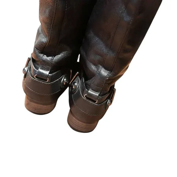 Coach Black Leather Natalie Women's Tall Boots size 9.5 Soft Leather