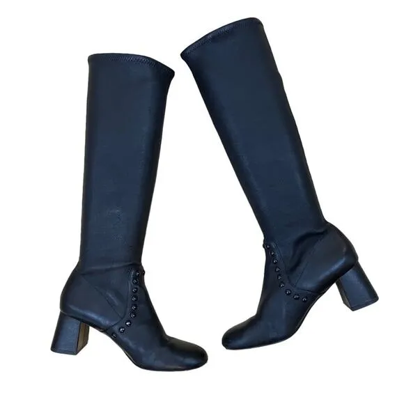 Coach Britney Leather Tall Black Boots Women’s 6B