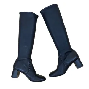 Coach Britney Leather Tall Black Boots Women’s 6B