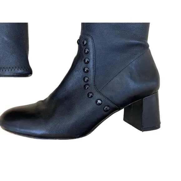 Coach Britney Leather Tall Black Boots Women’s 6B